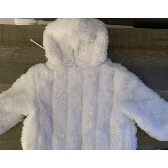 Weestuff Wee Stuff Toddler Girl Hooded White Zip Jacket SZ 2T Made USA VINTAGE - Picture 4 of 15